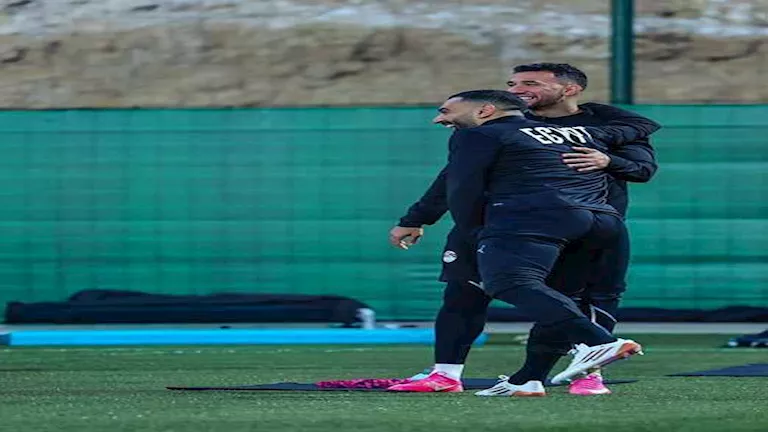 19 صورة لمران منتخب مصر الجماعي استعدادا لمواجهة زيمبابوي