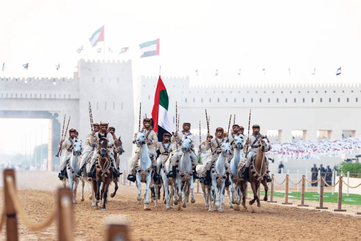  الفرسان خلال فعاليات المسيرة 