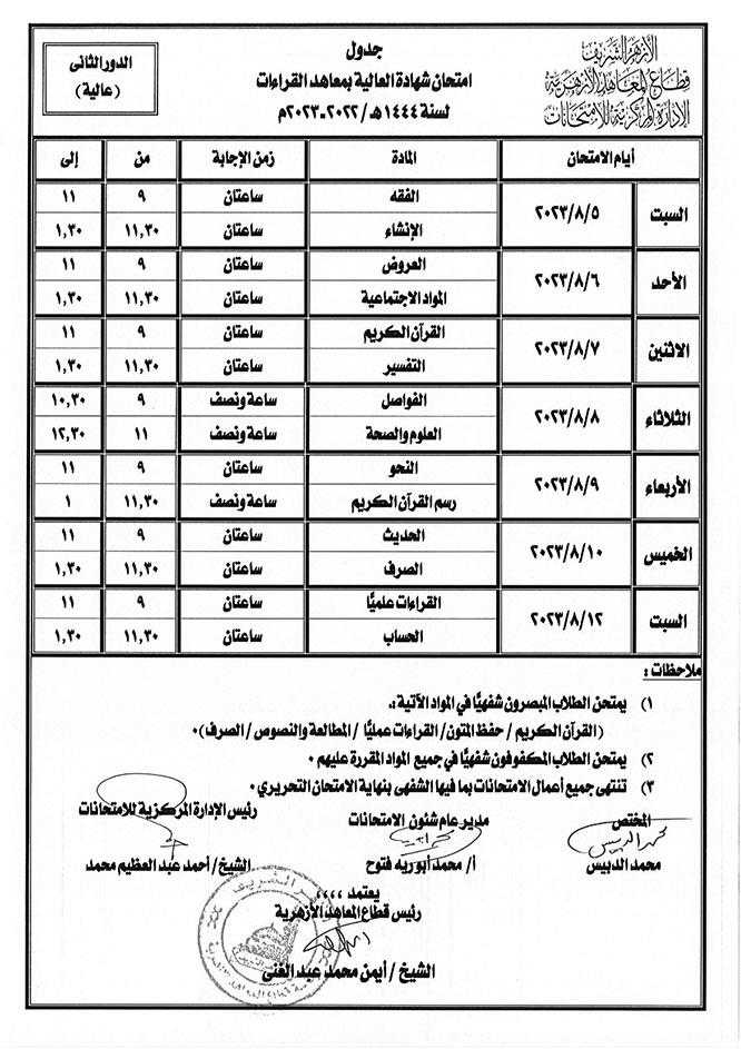 جداول-امتحانات-الدور-الثاني-بالأزهر-(12)