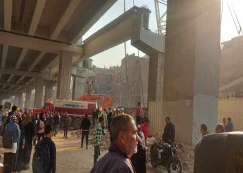 بالصور.. جثة و٥ مصابين في انهيار جزئي لمحور الفريق كمال عامر