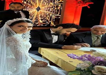 بالصور.. زفاف مهاب طارق مؤلف مسلسل “جعفر العمدة” و”نعمة الأفوكاتو”