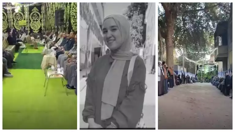 بالصور.. أهالي بني يحيى يقدمون العزاء لأسرة دعاء شحاتة ضحية ميكروباص ديروط