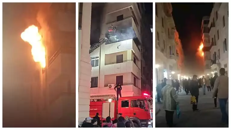 15 صورة لحريق شارع النبي دانيال في الإسكندرية.. والمعاينة: مخزن أدوات كهربائية