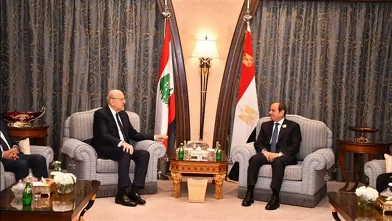 الرئيس السيسي يلتقى “ميقاتى” ويؤكد على وحدة لبنان وسيادة وسلامة أراضيه