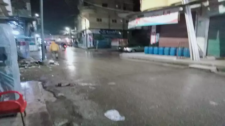 بالصور.. سقوط أمطار في كفر الشيخ