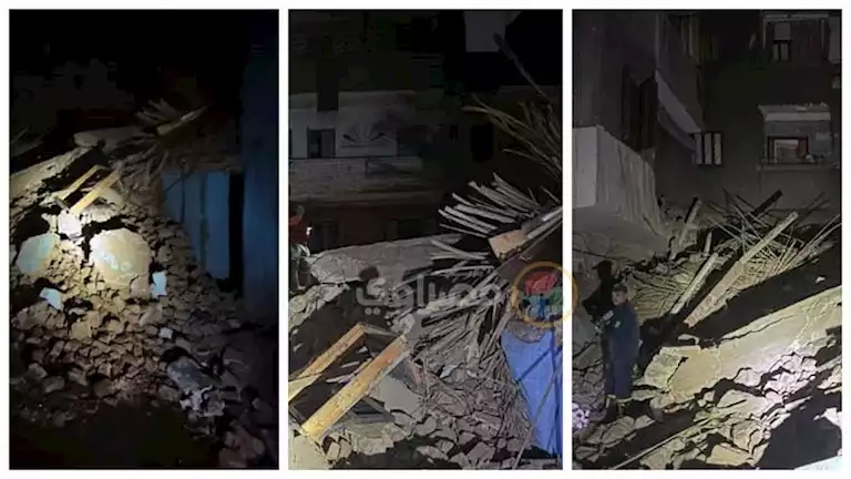 “ربنا قدر ولطف”.. انهيار منزلين قديمين فى سوهاج -صور