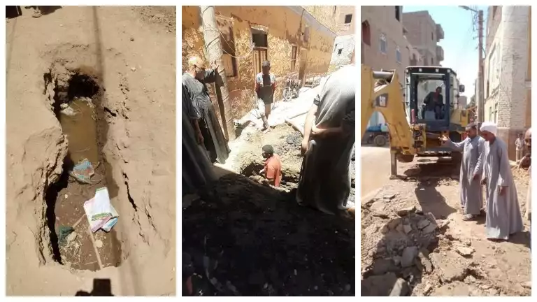 “سباعية أسوان”.. انقطاع المياه “روتين حياة” والموت قادم من المواسير (صور)