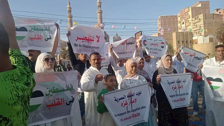 مصر تنتفض رفضًا للتهجير وتدعم القضية الفلسطينية – صور