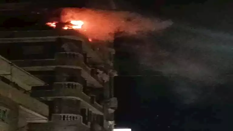 حريق في برج بالطالبية والنيران تحاصر سكان شقة بالسلام