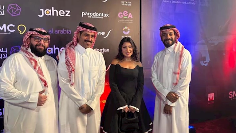 بالصور| إبراهيم الحجاج وبسمة داود يحتفلان بالعرض الخاص لفيلم “إسعاف” في السعودية