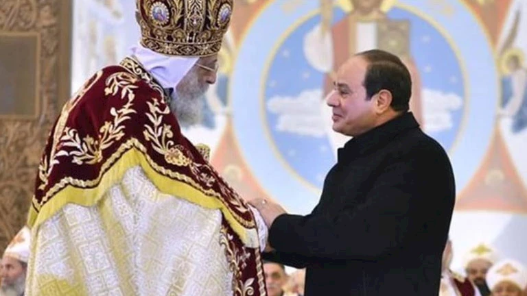 البابا تواضروس: ندعم موقف الرئيس السيسي الرافض لتهجير أهالي غزة