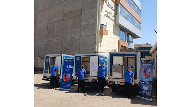 سيارات لبيع الأسماك بأسعار تنافسية قبل شم النسيم فى البحيرة