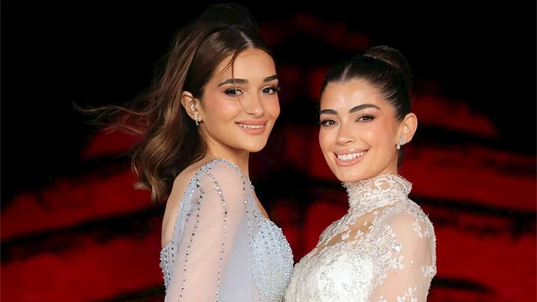 ملك زاهر تنشر صورًا جديدة من حفل زفاف شقيقتها ليلى.. وتوجه لها رسالة