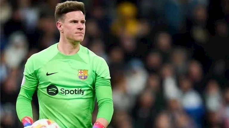 بعد غياب 222 يوما.. تير شتيجن أساسيا مع برشلونة ضد بلد الوليد