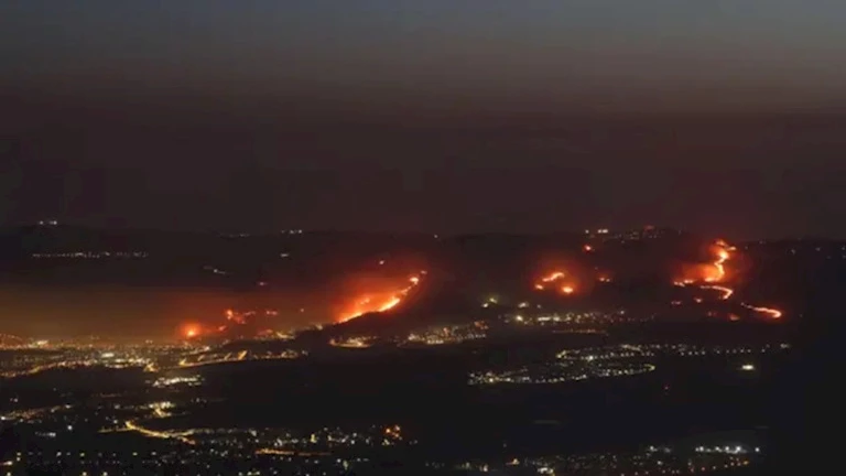 إسرائيل تعلن حالة الطوارئ بسبب حرائق جبال القدس