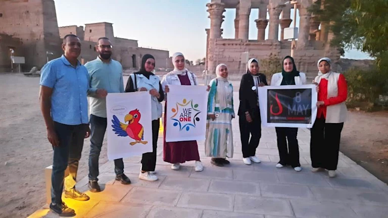 بالصور- معبد فيله يشارك فى فعاليات اليوم العالمي لأنيميا البحر المتوسط