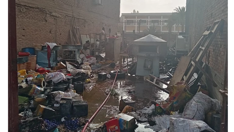 السيطرة على حريق اندلع في مخزن تابع لمصنع حلويات بشبرا الخيمة