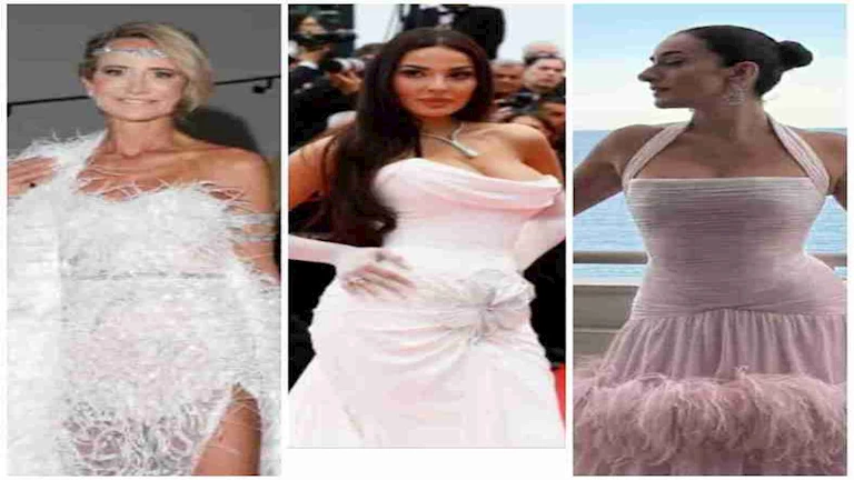 مكشوف وشفاف.. 10 صور لـ أجرأ إطلالات النجمات في مهرجان كان السينمائي