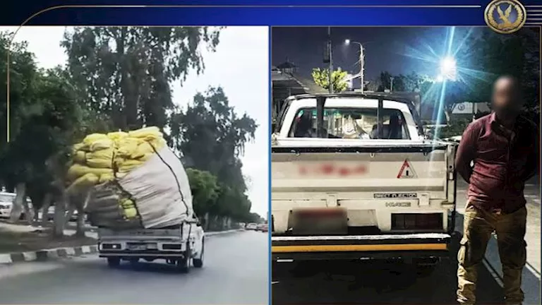 “حمولة قاتلة”.. ضبط قائد سيارة نقل عرض الأرواح للخطر في الإسماعيلية