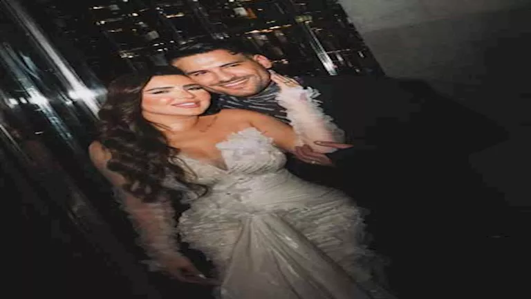 مسلم ينشر صورًا جديدة من حفل زفافه على يارا تامر