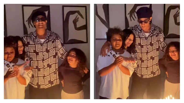 بـ”كاميرا زوجته”.. محمد رمضان يحتفل بعيد ميلاده مع أولاده (صوروفيديو)