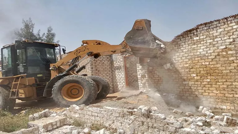 إزالة 32 تعدّيًا على أملاك دولة بالقصاصين ضمن الموجة 26 (صور)