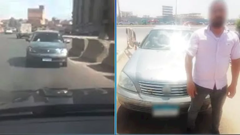 القبض على سائق بسبب سيره عكس الاتجاه بالبساتين