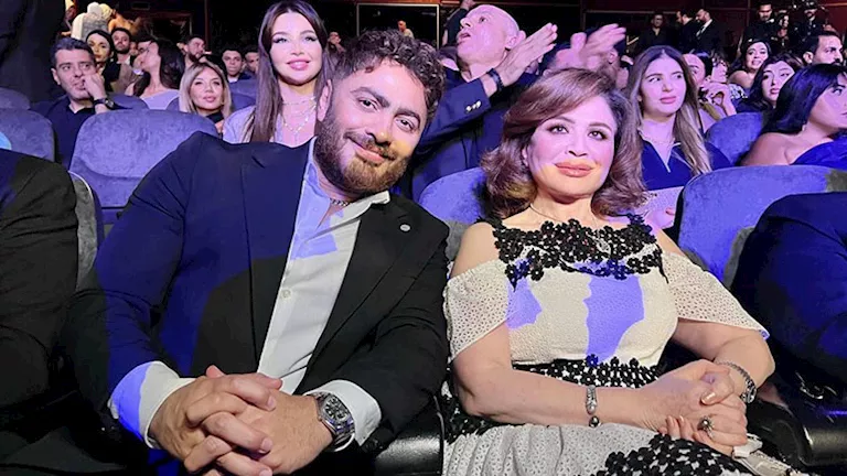 بعد العرض الخاص.. إلهام شاهين توجه رسالة لـ تامر حسني بطل فيلم “ريستار