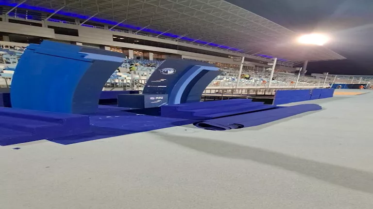 أول صور لمنصة تتويج الدوري المصري