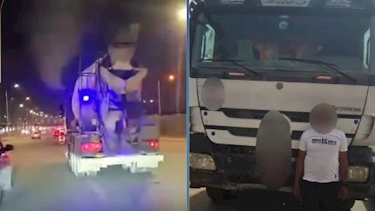 القبض على سائق “خلاط” يسير برعونة بالتجمع
