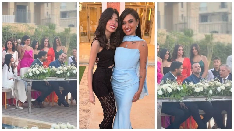 بالصور.. عقد قران ابنة الفنانة أمل رزق