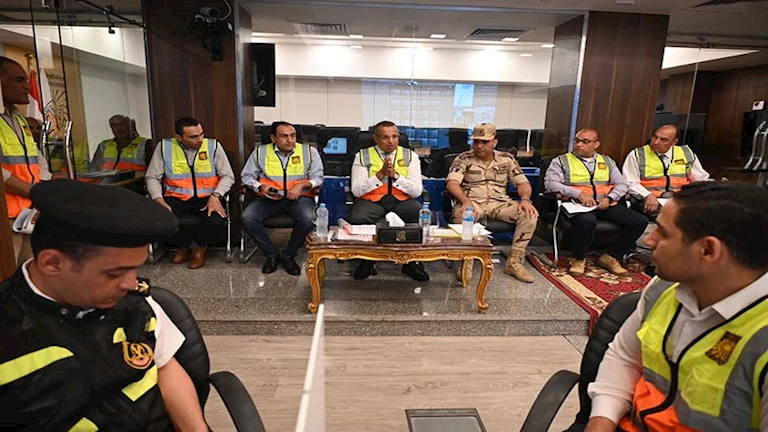 محافظ جنوب سيناء يتفقد تدريبات الطوارئ في مقر الشبكة الموحدة (صور)