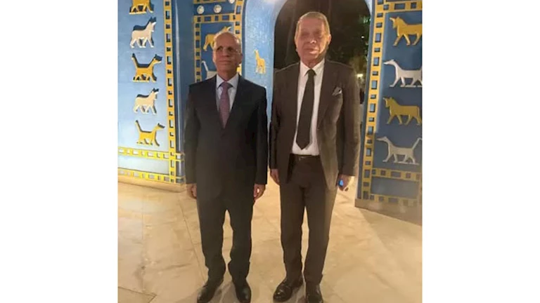 أسامة شرشر يلتقى قحطان خلف سفير العراق بالقاهرة