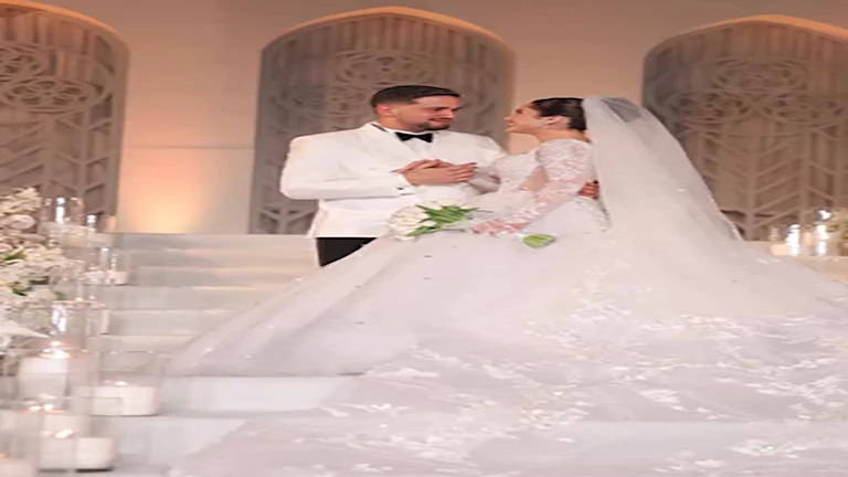 13 صورة.. رنا رئيس تحتفل بزفافها بحضور نجوم الفن