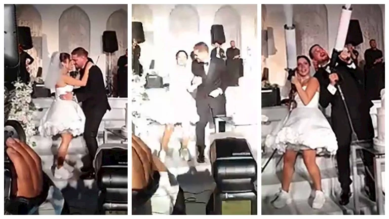 الإطلالة الثانية.. رنا رئيس تخطف الأنظار بفستان قصير في حفل زفافها