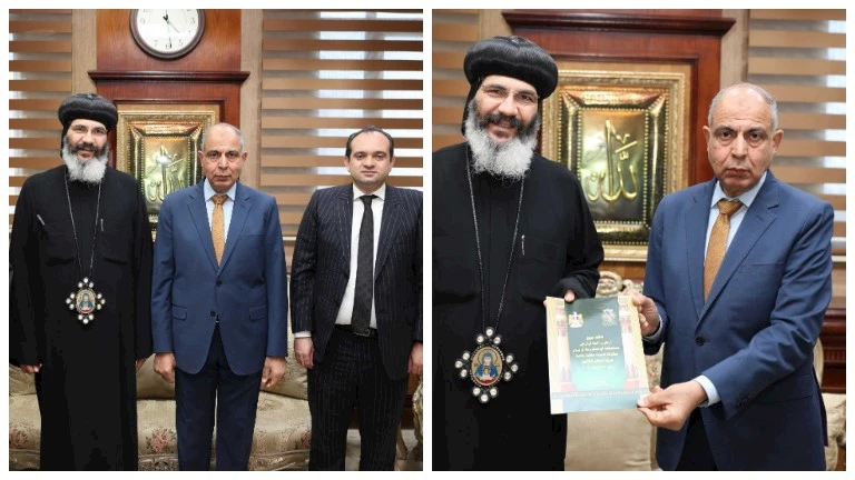 محافظ المنيا يسلّم دير العذراء والملاك ميخائيل عقود تقنين 52 فدانًا