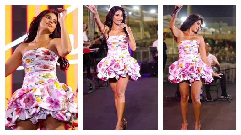 بـ”فستان جريء”..أول تعليق من روبي بعد حفل المعادي والجمهور: “صغرت 10 سنين” (صور)