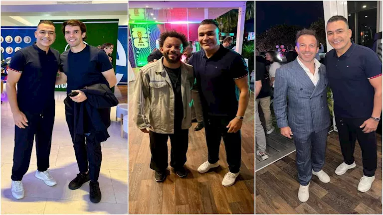 عصام الحضري ينشر صوره مع أساطير عالمية قبل مباراة الأهلي وإنتر ميامي