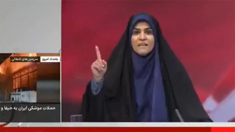 من هي سحر إمامي المذيعة الإيرانية التي تعرضت للقصف على الهواء؟