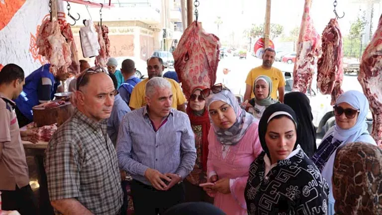 محافظ الإسماعيلية يشدد على الرقابة الصحية على اللحوم ومحلات الجزارة
