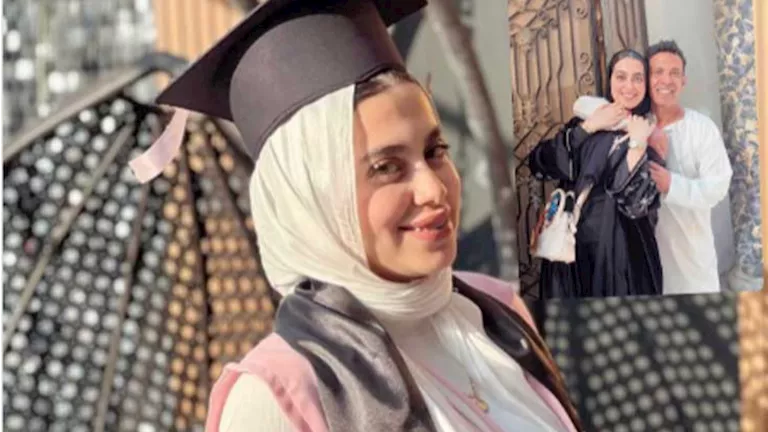 سعد الصغير يحتفل بتخرج ابنته منة الله: “وش السعد عليا”