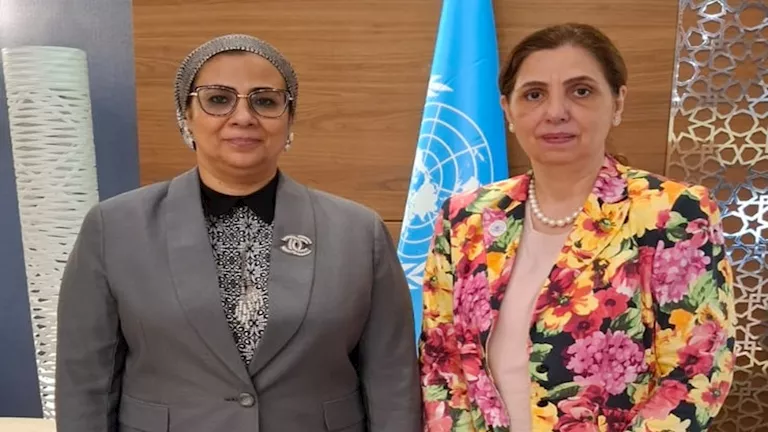 رئيسة القومي للمرأة تلتقى الأمينة التنفيذية للجنة الاقتصادية والاجتماع