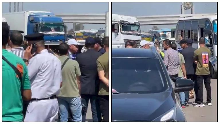 كامل الوزير يوجه رسالة لسائقي النقل الثقيل من موقع حادث الإقليمي بالمن