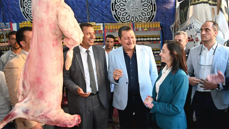 محافظ البحيرة: تجهيز 45 شادرًا ومنفذًا لتوفير اللحوم البلدية بأسعار م