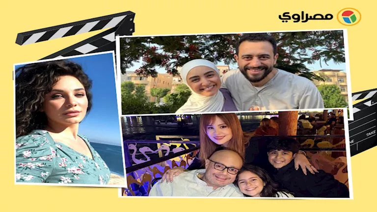 ياسمين عبدالعزيز بالحجاب وحسن أبو الروس بملابس الإحرام.. لقطات النجوم