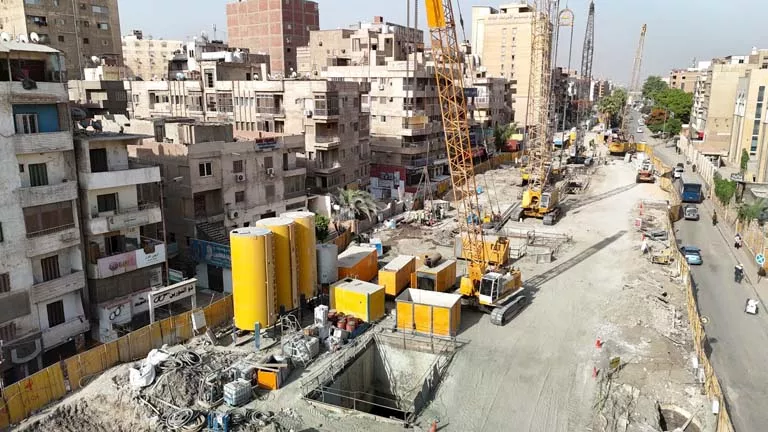 أحدث 13 صورة لمحطات الخط الرابع لمترو الأنفاق