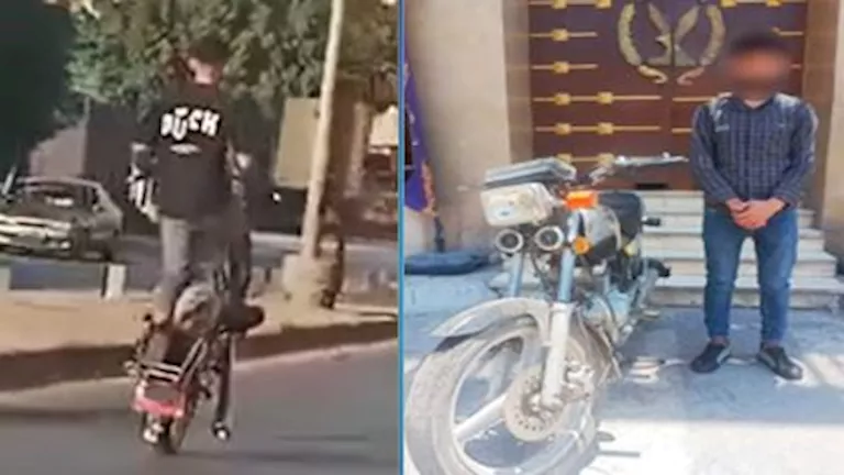 القبض على قائد موتوسيكل عرض حياة المارة للخطر بطنطا