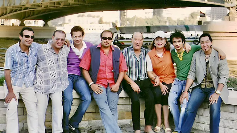 صورة نادرة للمخرج سامح عبد العزيز مع حسن حسني قبل رحيلهما