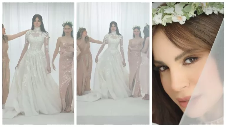 فستان زفاف وفرح.. آمال ماهر تكشف عن خبر عاجل