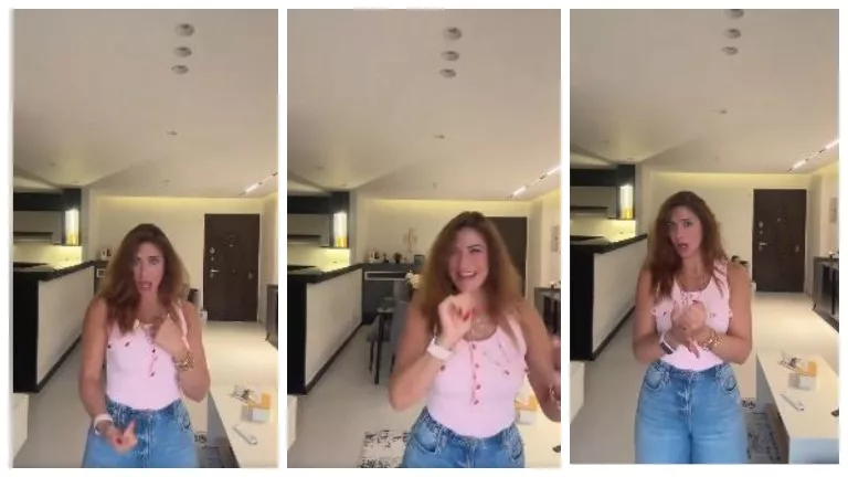 بالفيديو.. شاهد رقص هيدي كرم على أغنية أحمد سعد “مكسرات”